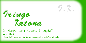 iringo katona business card